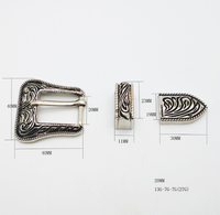 Ensemble d'accessoires de ceinture en alliage d'aluminium de 20 mm, style classique sculpté, avec logo personnalisé imprimé par transfert thermique, pour femmes et hommes