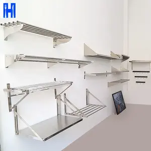 Heavybao Different Size Factory Supply Stainless Steel Wall Mounted Shelf For Microwave