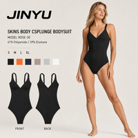 Offre Avantageuse Stock Local Perth – Combinaison Bodysuit Femme Noire Non Toxique SKINS Body CS Plunge – Vente en Gros Australie (Sydney, Melbourne, Brisbane)