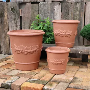Vente en gros de pots de fleurs d'intérieur en céramique en grès polyédrique de couleur vive modernes
