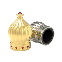 Bouchon à vis en plastique de luxe en gros avec couronne et fonction anti-déversement pour flacons de parfum