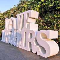 BOYANG Grandes lettres murales en métal découpées au laser, signalétique personnalisée avec logo, éclairage LED, publicité durable pour la décoration paysagère urbaine