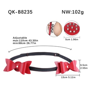 ชุดรัดหน้าอกรูปโบว์ QKKQ สำหรับ BDSM ทำจากหนัง PU พร้อมสายรัดหน้าอกและที่รัดหัวนม ของเล่นสำหรับผู้หญิงที่ชื่นชอบเฟติช - Product Image 2