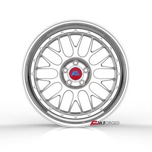 Ruedas forjadas de 2 piezas 18 20 21 22 pulgadas estilo E88 para Mercedes <span class=keywords><strong>AMG</strong></span> <span class=keywords><strong>BMW</strong></span> M4 M5 <span class=keywords><strong>M8</strong></span> F10 F30 F90 llantas de rueda de coche de pasajeros - Product Image 3