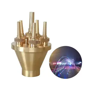 Factory Supply Dancing Fountain Accessories Stainless Steel Brass Head Nozzle Fountain Nozzles
