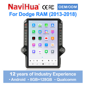 Radio para Auto Navihua de 14.4 Pulgadas con Android 14, Pantalla Táctil, Navegación GPS, CarPlay, DSP, Unidad Principal Multimedia para Dodge Ram 2013-2018 - Product Image 1