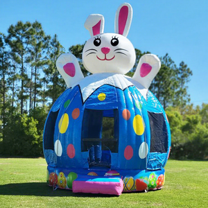 Wholesale commercial kids outdoor party jump bouncer big bouncy castle <b>inflatable</b> rabbit bouncing <b>house</b> - Product Image 1
