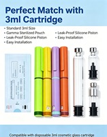 Stylo cartouche de beauté réutilisable en plastique, fourni par l'usine, pour les soins de beauté à domicile