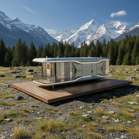 Cabine futuriste préfabriquée STAR CABIN sur roues, maison mobile, pod de jardin, bureau portable, studio de jardin