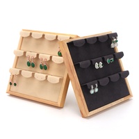 Présentoir en bois massif Portrait Collier Rack Anneau Pendentif Présentoir Bracelet Bijoux Plateau