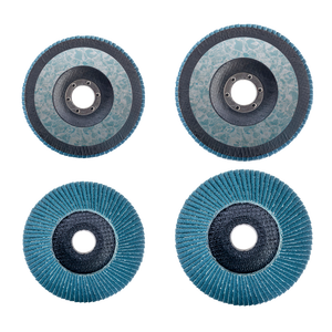 ZIRCONIUM 'BLUE LINE' 115x22mm disque à lamelles Durable OEM personnalisé ponçage abrasif carbure de silicium oxyde d'aluminium diamètre 100mm - Product Image 1