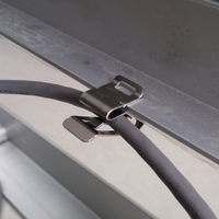 Pince de fixation Sunforson en acier inoxydable de type R pour câble solaire photovoltaïque, organisateur de fils de panneau