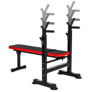 Équipement de fitness pour la musculation, banc de musculation réglable, banc de musculation avec barre, utilisation à domicile - Product Image 1