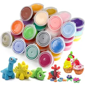 Customized Soft Polymer Self Diy Air Dry Drying Plasticine Modeling Clay Set Pack Wholesale