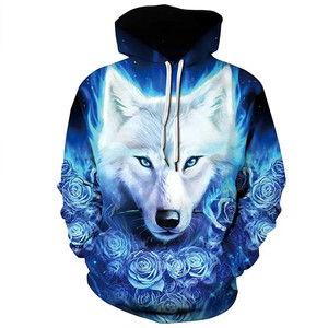 Áo hoodie in hình sói 3D thời trang, hài hước, cá tính dành cho nam, kiểu dáng mới, áo sweatshirt in hình động vật, áo khoác rộng rãi cho nam - Product Image 6