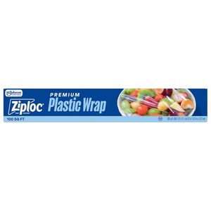 Ziploc Premium <b>Plastic</b> <b>Wrap</b> 100 Sq Ft Food Storage Freshness Preservation Kitchen Use - Product Image 3