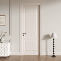 Portes intérieures minimalistes en polymère peintes sur mesure, finition laquée, blanches, pour chambre, salon, villa, appartement, hôtel, décoration