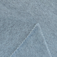 Fábrica al por mayor hilo teñido cáñamo gris 350gsm 100% poliéster un solo lado cepillado francés Terry Fleece Sudadera con capucha tela