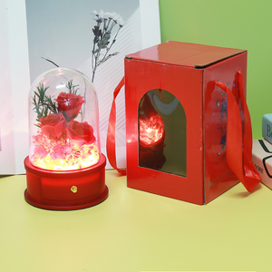 Luce LED con <span class=keywords><strong>Rosa</strong></span> Incapsulata Fatta a Mano, Vari Colori, Fiori Artificiali di Lunga Durata per Casa, Matrimoni, Ristoranti, San Valentino - Product Image 4