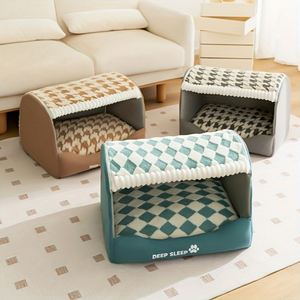 Luxurious Large Rectangle Cat <b>Bed</b> Cave & Dog <b>Bed</b> Cotton Fleece Cover Polyester Filling Anti-Slip Eco-Friendly Fashion Design - Product Image 6