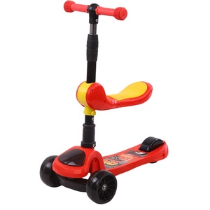 Livraison en Chine vente à bas prix <span class=keywords><strong>freestyle</strong></span> pliable tout-terrain 3 roues auto-équilibrage sport kick bike enfants scooter pour enfants - Product Image 3