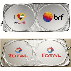 Parasol Plegable Universal para Parabrisas de Coche, Reflectante, Plateado, con Logotipo Personalizado, Impresión en Serigrafía, Promocional - Product Image 4