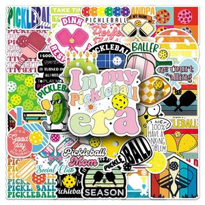 50 pegatinas de PVC impermeables con diseño de dibujos animados deportivos geniales para pickleball - Product Image 1