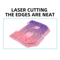Patch brodé en chenille personnalisé en forme de brosse à dents de dessin animé en 3D en anglais |   Autocollant en tissu brodé pour ordinateur, respectueux de l'environnement, pour chapeaux
