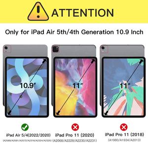 Azzsy Kids Case Housse de protection <span class=keywords><strong>robuste</strong></span> et antichoc pour <span class=keywords><strong>iPad</strong></span> <span class=keywords><strong>Air</strong></span> 5e/4e génération 10.9 pouces 2022/2020 - Product Image 2