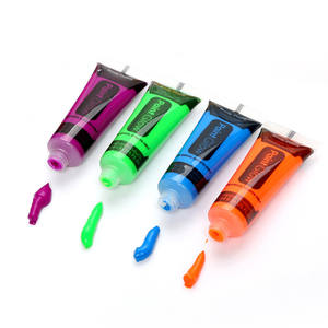 อุปกรณ์ทาสีร่างกายสำหรับผู้ใหญ่และเด็ก UV Neon ภาพวาดใบหน้าเรืองแสง10มล./25มล. - Product Image 6