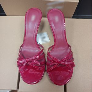 Escarpins de <span class=keywords><strong>Mariage</strong></span> Rouges Pointus QuiteS, Talons Fins avec <span class=keywords><strong>Petit</strong></span> Nœud, Sandales Simples, Vente en Gros, Chaussures de Soirée Sexy à Talons Hauts pour la Mariée - Product Image 2