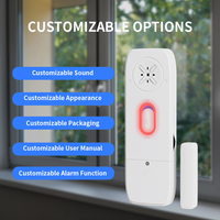 Dispositif de sécurité de garage à domicile sans câblage OEM double détection capteur magnétique de vibration et de porte 130dB sirène alerte à l'alarme de fenêtre