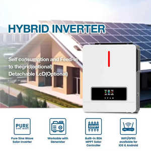 Nuevo Inversor Solar Híbrido Inteligente de 3KW, 5KW, 8KVA, 24V, 48V, 120A, MPPT, Onda Sinusoidal Pura, Fuera de la Red, Todo en Uno, WIFI, Protección IP65, 400V - Product Image 1