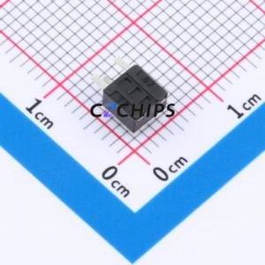 TSC08-CBW1EH4.3 Tactile Switch Through hole-3P,4.5x4.5mm Switch Single Pole Single Throw Round Button 1.8N Right Angle Insert - Product Image 2