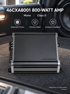 Amplificateur de subwoofer mono classe D CX A800.1 800W pour système audio de voiture avec égaliseur et filtre de fréquence intégrés - Product Image 6