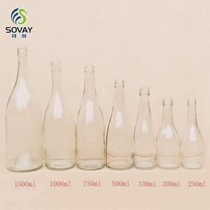 250ml <span class=keywords><strong>300ml</strong></span> 330ml 500ml 750ml 1000ml 1500ml Vòng Thủy Tinh Rượu mạnh chai rượu Vodka rượu rum rượu chai thủy tinh với vít cap - Product Image 4