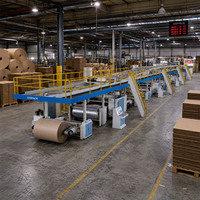 Machine à onduler le carton électrique automatique 3, 5, 7 plis pour la production de boîtes en carton de haute qualité