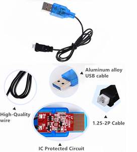 Paquete de 2 cables de carga USB de 3,7 V con enchufe 1,25-2P para dron RC Cheerson CX-10 Mini Quadcopter - Product Image 3