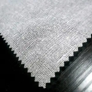 Blanc brut entoilage de fusion tissé entoilage en tissu chine usine