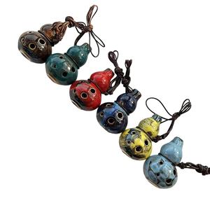Flûte en céramique petite gourde Ocarina flûte à changement de four artisanat flûte Ocarina <span class=keywords><strong>instrument</strong></span> de musique en céramique fait main de haute qualité - Product Image 2