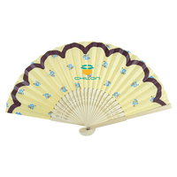 Petit éventail pliant peint à la main - Éventails chinois et japonais vintage en bambou - Design classique pour la danse, les spectacles, les mariages et la décoration de fêtes