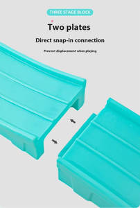 สกู๊ตเตอร์รถพลาสติกสามขั้นตอนสนามเด็กเล่นสีสันสดใสชุดสไลเดอร์เด็ก - Product Image 6