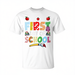 Camiseta de Béisbol Raglán para el Primer Día de Clases, con la Frase 'Hola Escuela', para Niños y Maestros, para Eventos de Regreso a Clases - Product Image 3