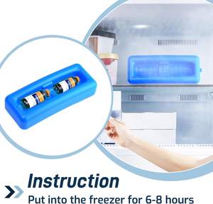 보호용 아이스 브릭 약병 냉장고 홀더 보관 케이스가있는 휴대용 미니 팩 인슐린 쿨러 백 - Product Image 5