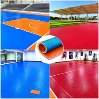 Revêtement de sol sportif en PVC à prix réduit pour intérieur et extérieur, structure de coussinage bioc Mécanique avancée, base résiliente