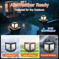 Nouvelles tendances pilier solaire moderne lumières extérieur rectangulaire Villa jardin post lumières luminaire extérieur pour pilier/pilier lampes