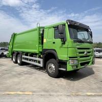 Camion compacteur de déchets industriels puissant HOWO avec système de compression à haut rendement pour la collecte des déchets des grandes usines