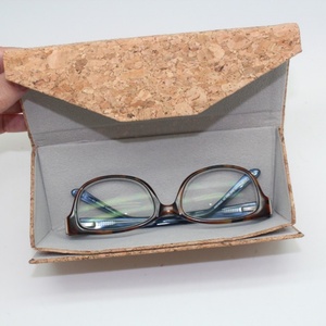 Eco Friendly Cork Fabric Wholesale Customized Folding Glasses Case - Product Image 3