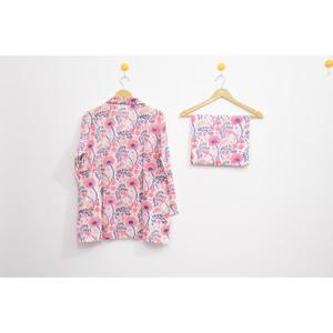 Conjunto de Pijama de Algodón para Mujer, Diseño Boho, Ropa de Dormir Cómoda, Precio al por Mayor 100% Premium - Product Image 3