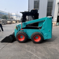Mini-chargeuse sur chenilles légère à essence 4x4 avec godet de 1 tonne pour chargeur frontal - Direct Usine